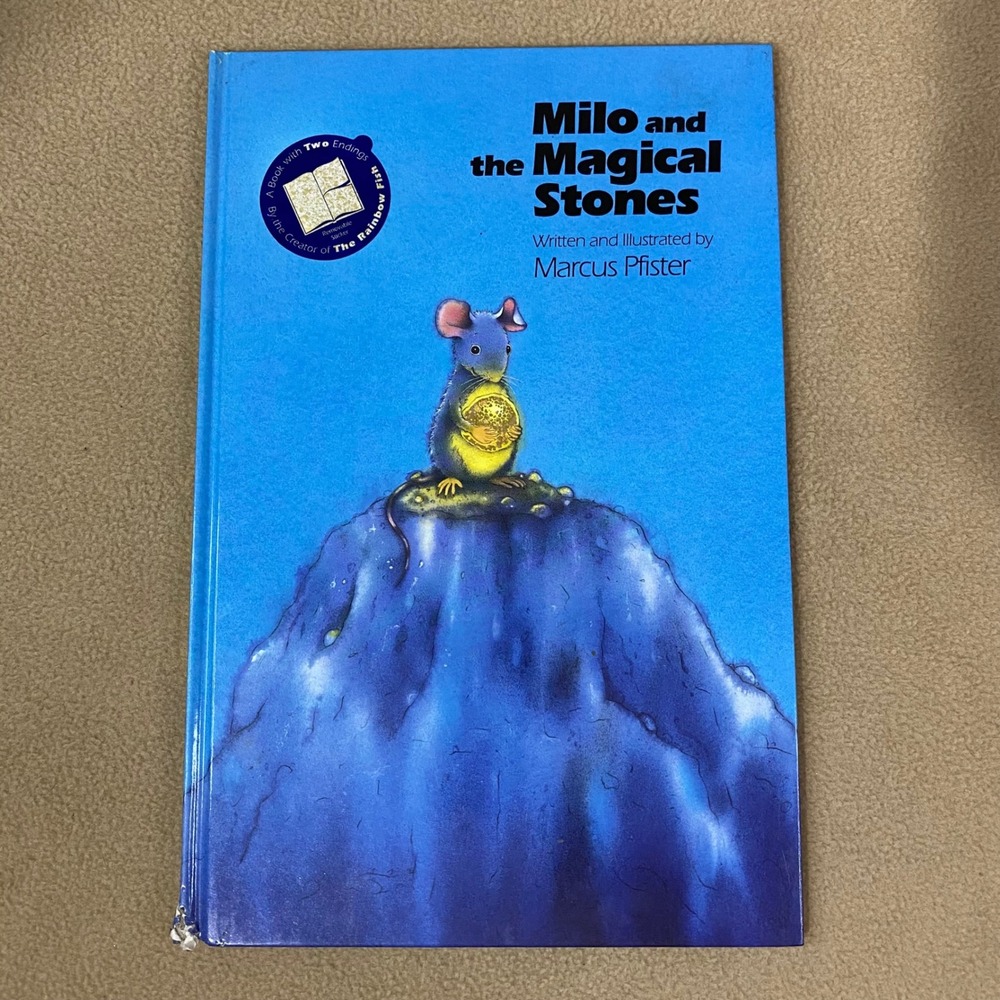 Milo and the Magical Stones Kids Book by Marcus Pfister Blue Hardcover GUC *FLAW